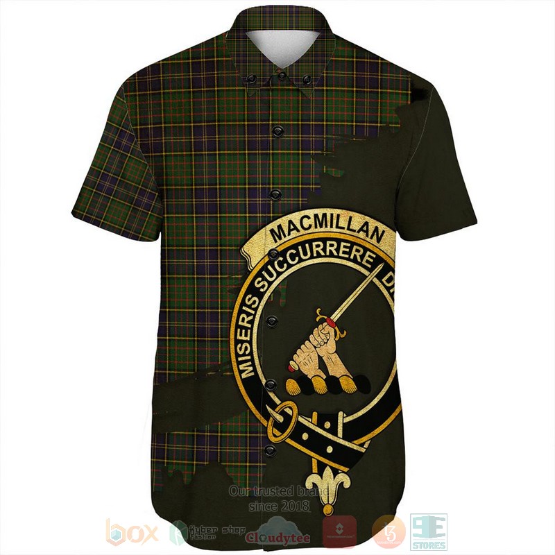 MacMillan_Old_Ancient_Tartan_Crest_Custom_Name_Short_Sleeve_Hawaiian_Shirt_1