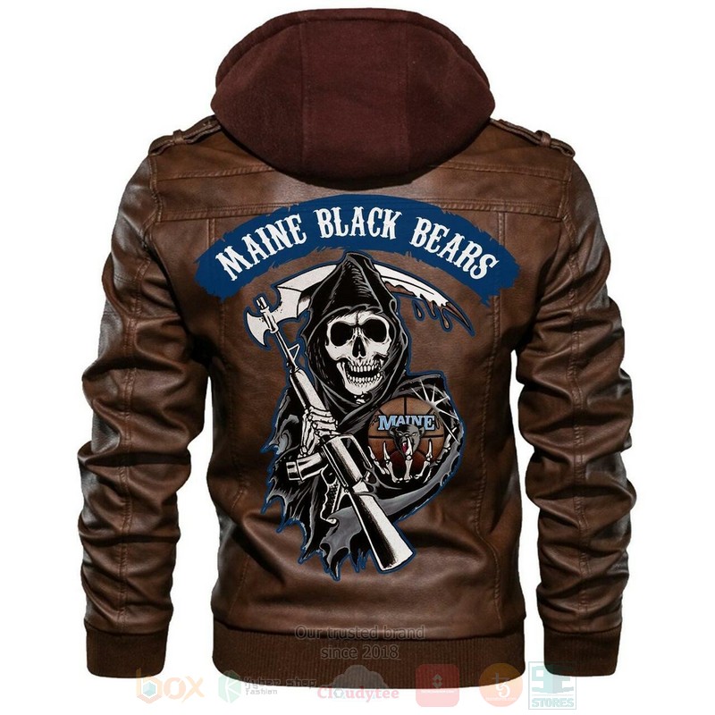 Maine_Black_Bears_NCAA_Basketball_Sons_of_Anarchy_Brown_Motorcycle_Leather_Jacket