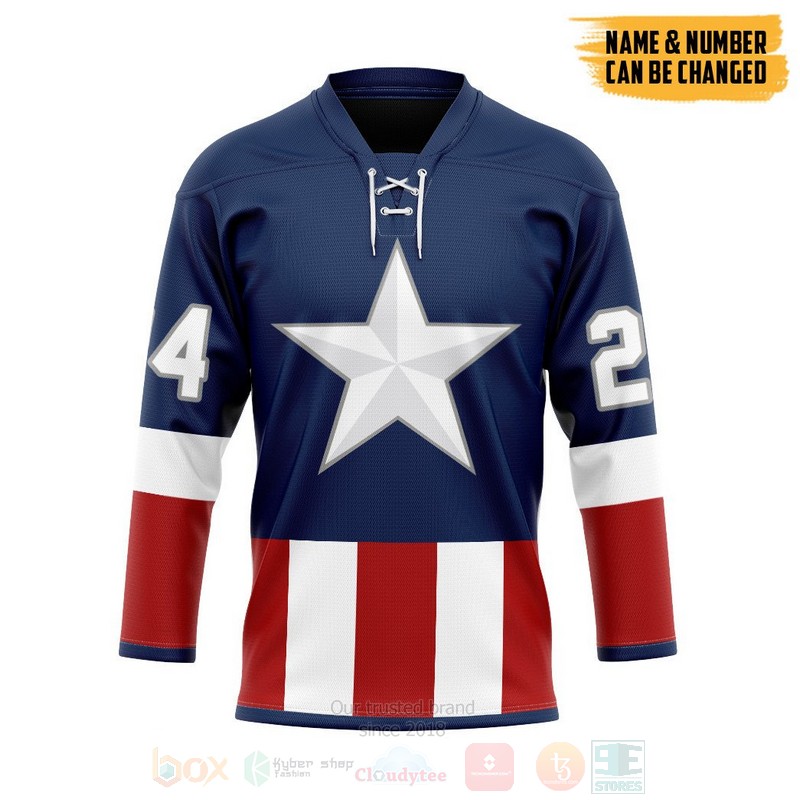 Marvel_Captain_America_Personalized_Hockey_Jersey