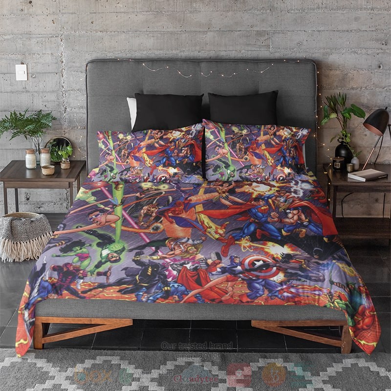 Marvel_DC_All_Heroes_Fight_Embossed_Bedding_Set_1