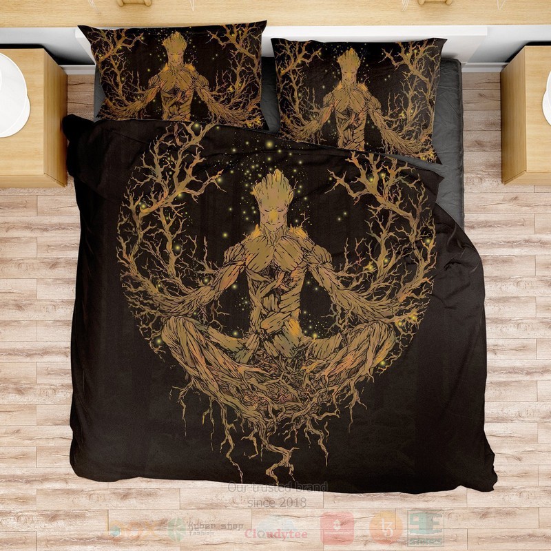 Marvel_Mandala_Groot_Bedding_Set_1