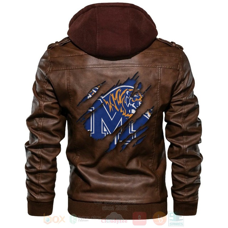 Memphis_Tigers_NCAA_Brown_Motorcycle_Leather_Jacket