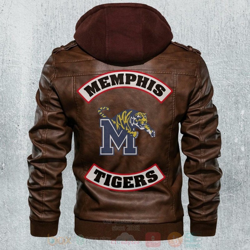 Memphis_Tigers_NCAA_Football_Motorcycle_Brown_Leather_Jacket