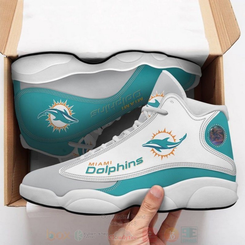 Miami_Dolphins_Football_NFL_Air_Jordan_13_Shoes