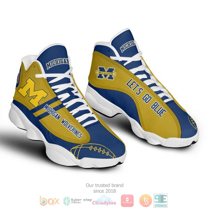 Michigan_Wolverines_NFL_4_Football_Air_Jordan_13_Sneaker_Shoes