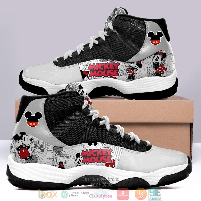 Mickey_Mouse_Black_grey_Air_Jordan_11_Sneaker_Shoes