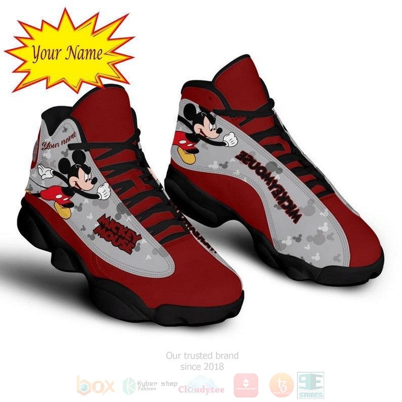 Mickey_Mouse_Custom_Name_Air_Jordan_13_Shoes