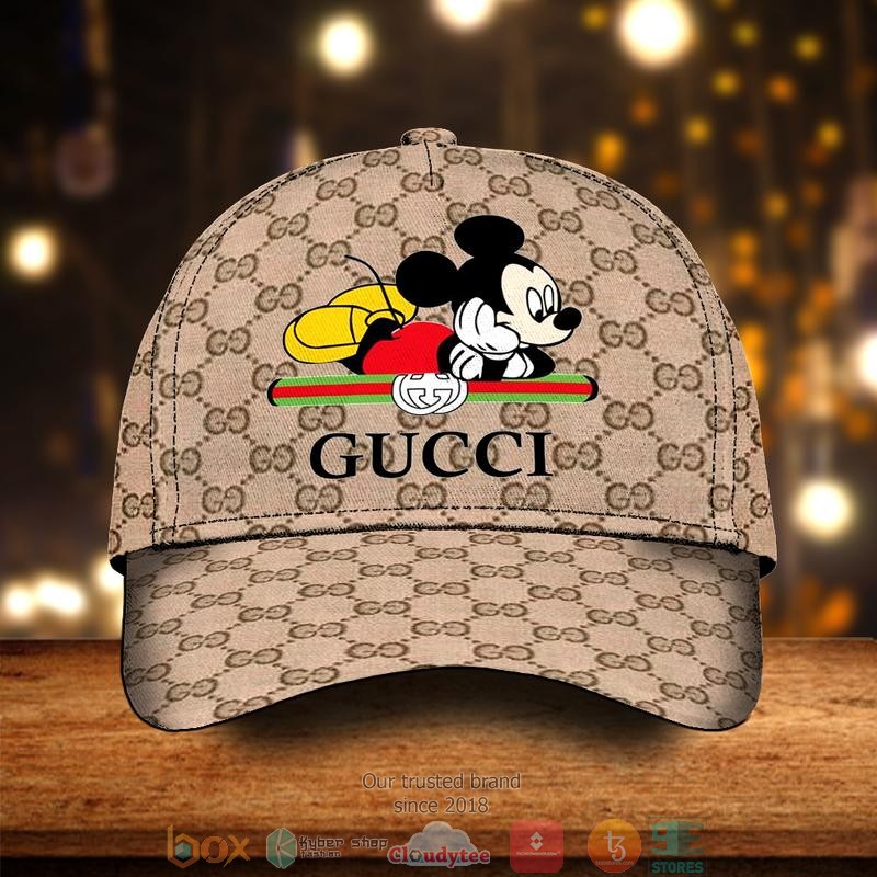 Mickey_Mouse_Gucci_GC_khaki_pattern_cap