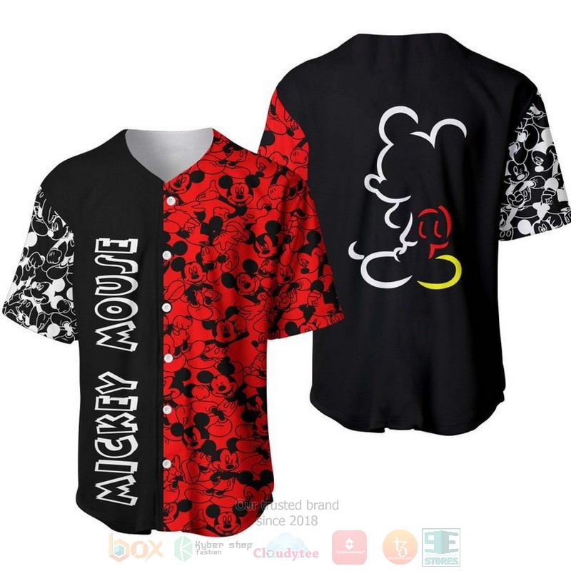Mickey_Mouse_Pattern_All_Over_Print_Red__Black_Baseball_Jersey
