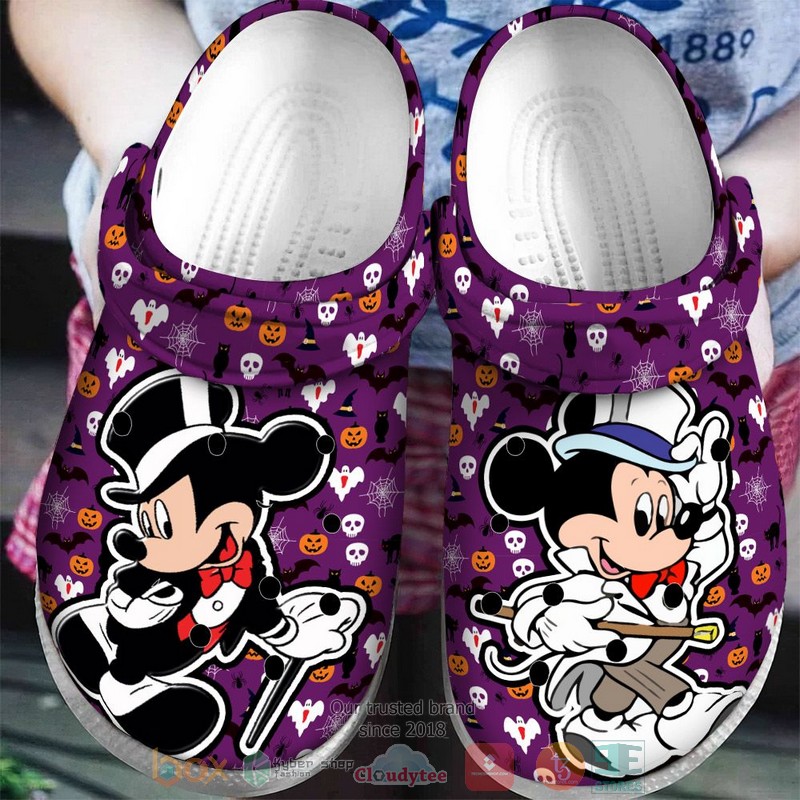Mickey_Mouse_magician_purple_Crocband_Clog