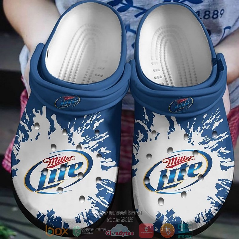 Miller_Lite_Blue_Drinking_Crocband_Clog_Shoes