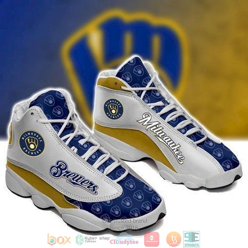 Milwaukee_Brewers_MLB_football_Team_big_logo_10_gift_Air_Jordan_13_Sneaker_Shoes
