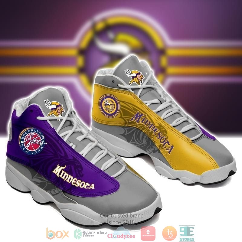 Minnesota_Vikings_NFL_football_team_big_logo_36_gift_Air_Jordan_13_Sneaker_Shoes