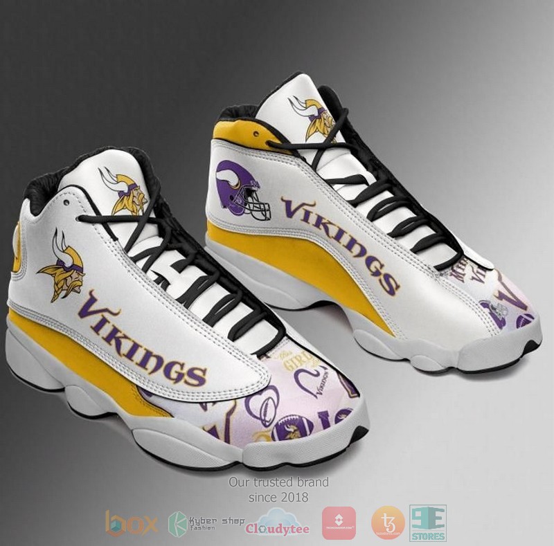 Minnesota_Vikings_NFL_logo_Football_Team_Air_Jordan_13_shoes