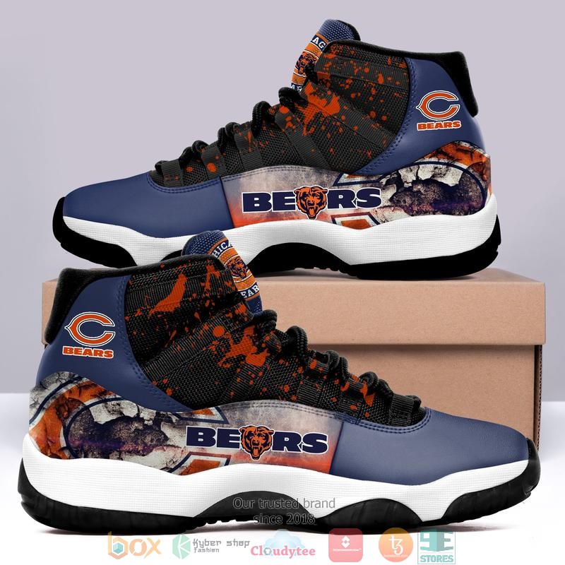 NFL_Chicago_Bears_Navy_Air_Jordan_11_Sneaker_Shoes