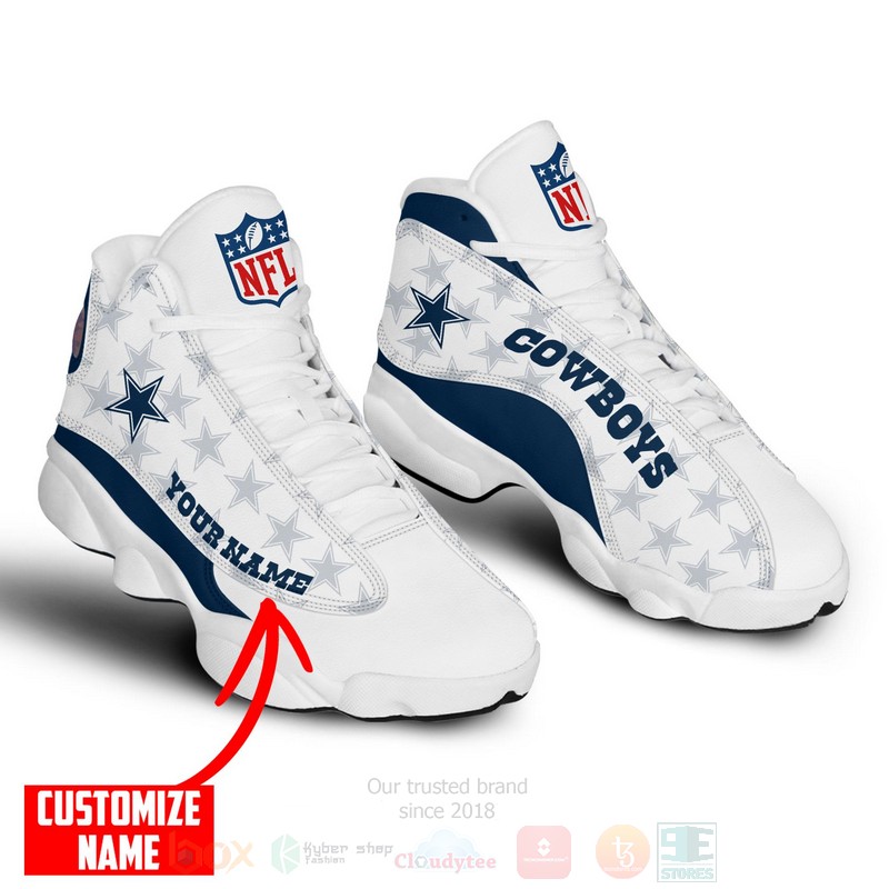 NFL_Dallas_Cowboys_Custom_Name_Air_Jordan_13_Shoes