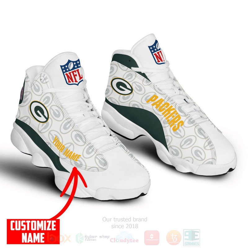 NFL_Green_Bay_Packers_Custom_Name_Air_Jordan_13_Shoes