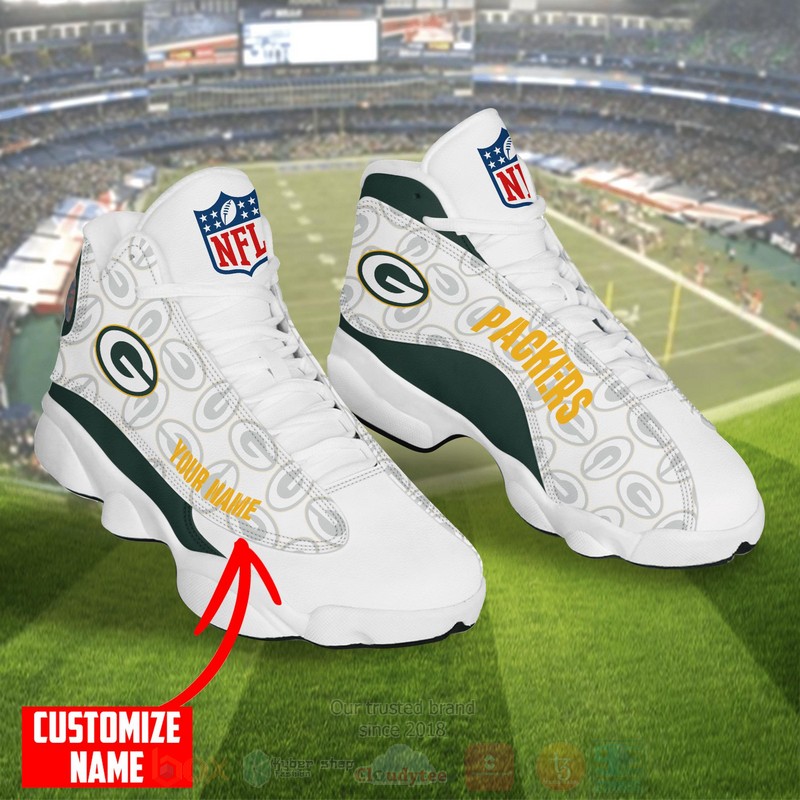 NFL_Green_Bay_Packers_Custom_Name_Air_Jordan_13_Shoes_1