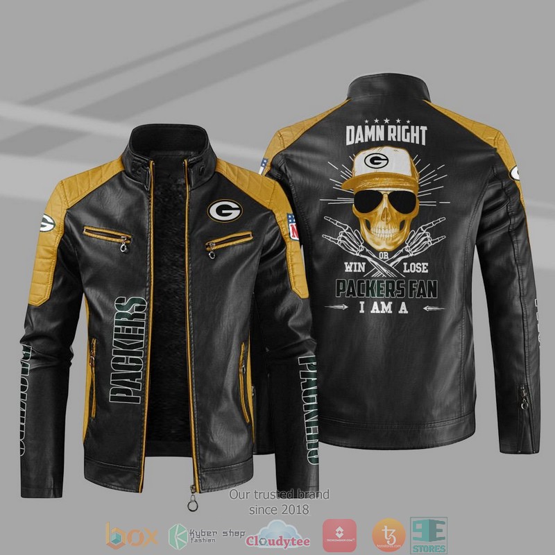 NFL_Green_Bay_Packers_I_Am_A_Packers_Fan_Block_Leather_Jacket_1