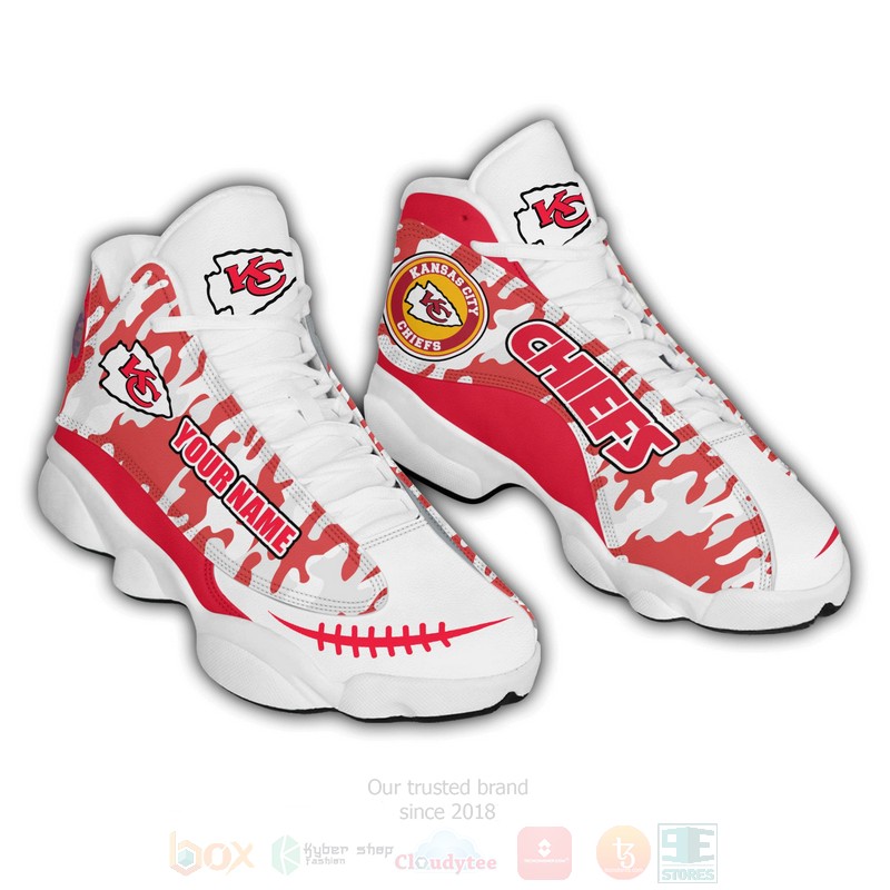 NFL_Kansas_City_Chiefs_Camo_Red_Air_Jordan_13_Shoes