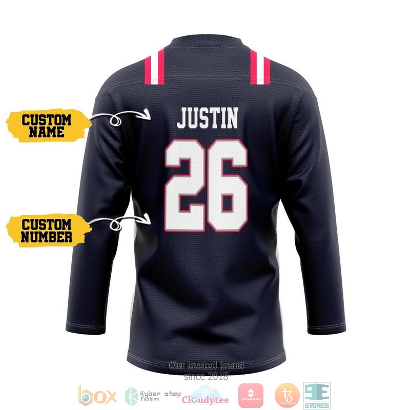 NFL_New_England_Patrio_Custom_Name_and_Number_Hockey_Jersey_Shirt_1