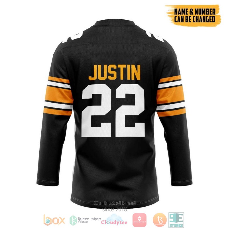 NFL_Pittsburgh_Steelers_Najee_Harris_Custom_Name_and_Number_Hockey_Jersey_Shirt_1