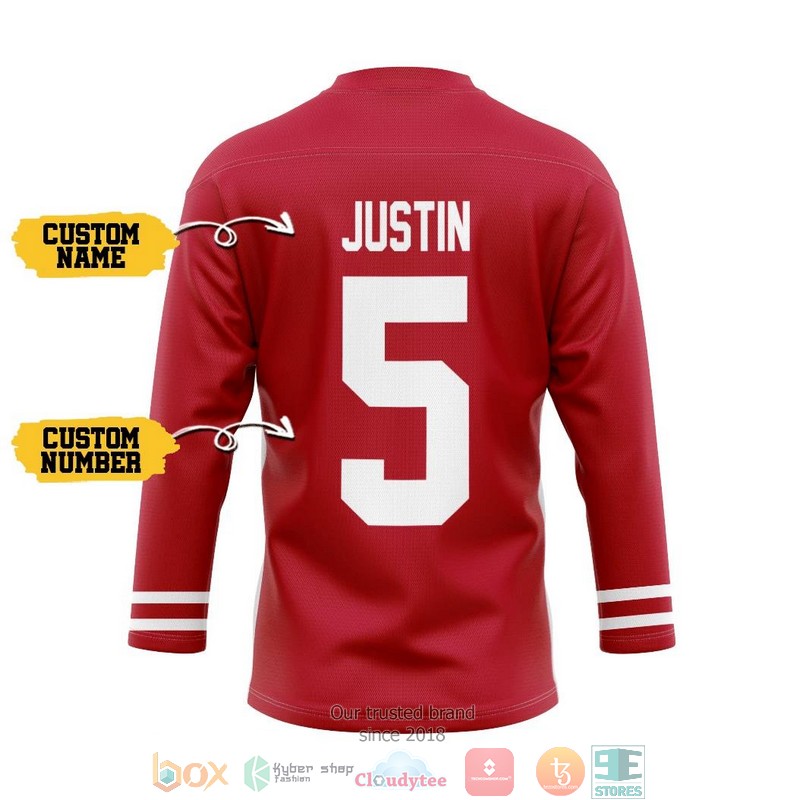 NFL_San_Francissco_49_Custom_Name_and_Number_Hockey_Jersey_Shirt_1