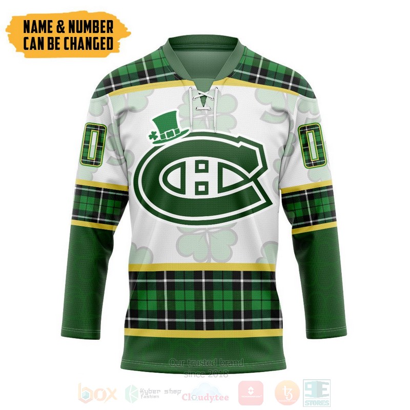 NHL_Montreal_Canadiens_St_Patrick_Day_Personalized_Hockey_Jersey