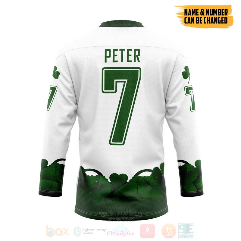 NHL_Seattle_Kraken_2022_St_Patrick_Day_Personalized_Hockey_Jersey_1