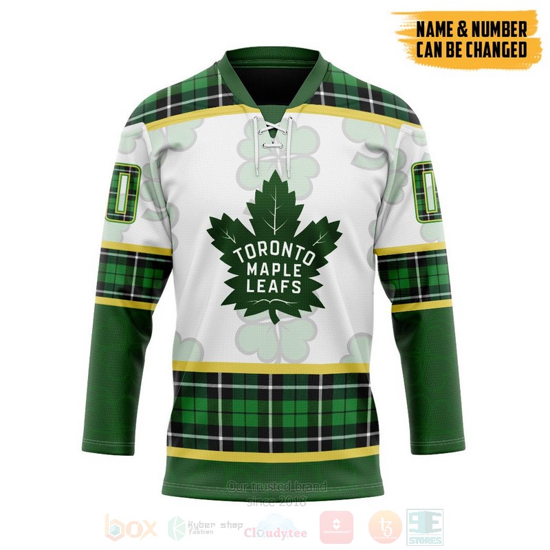 NHL_Toronto_Maple_Leafs_St_Patrick_Day_Personalized_Hockey_Jersey
