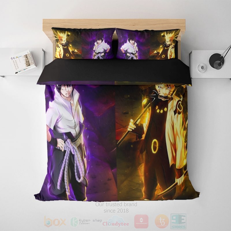 Naruto_Sasuke_Pair_Brushed_Comforter_Bedding_Set