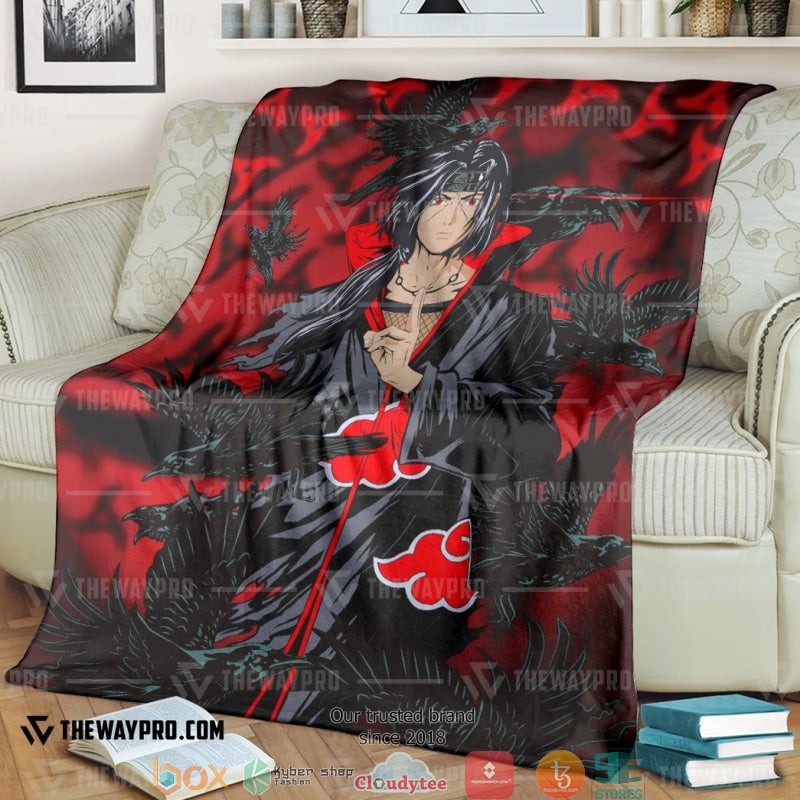 Naruto_Shippuden_Itachi_Uchiha_Red_Soft_Blanket
