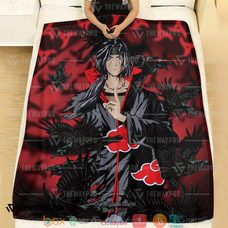 Naruto_Shippuden_Itachi_Uchiha_Red_Soft_Blanket_1