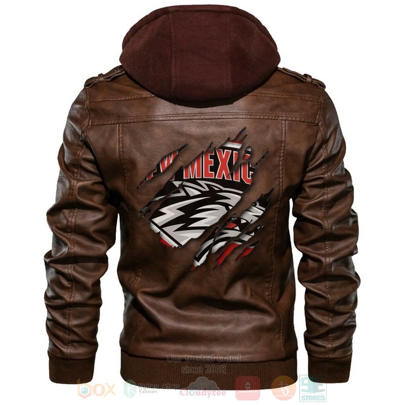 New_Mexico_Lobos_NCAA_Brown_Motorcycle_Leather_Jacket