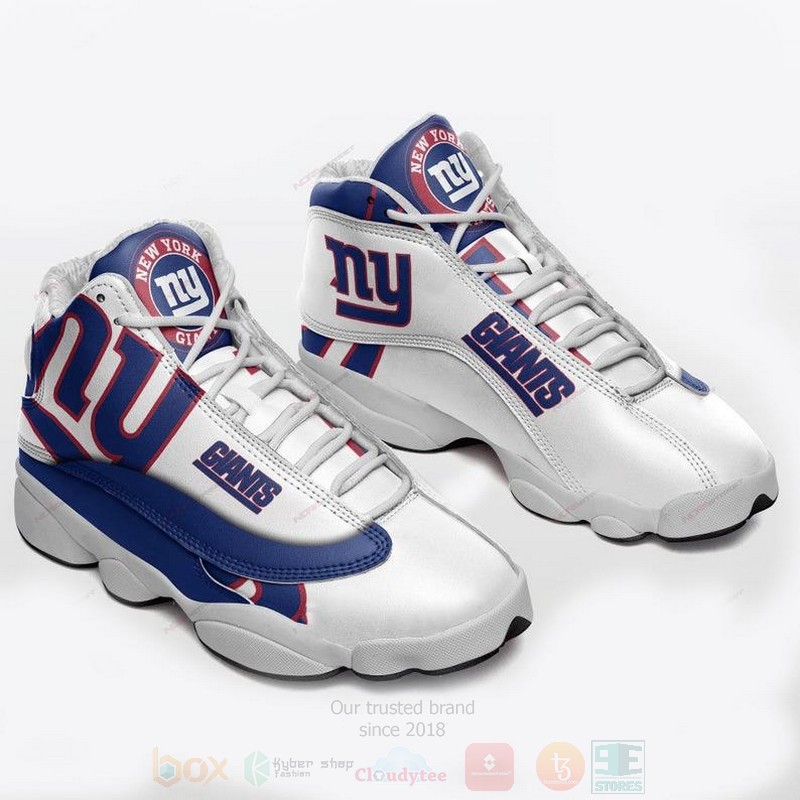New_York_Giants_Football_Team_NFL_Air_Jordan_13_Shoes