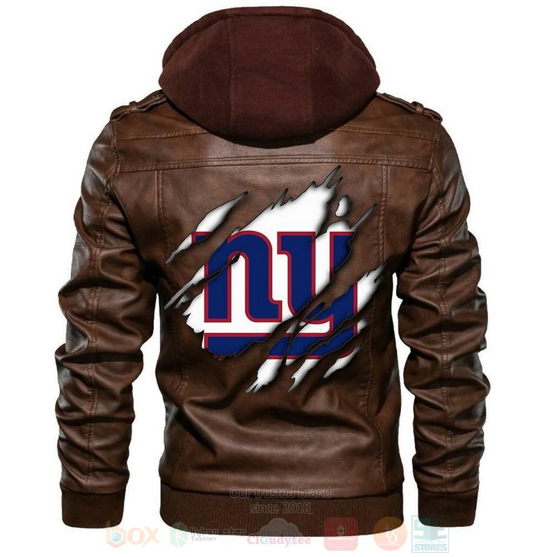 New_York_Giants_NFL_Football_Sons_of_Anarchy_Brown_Motorcycle_Leather_Jacket