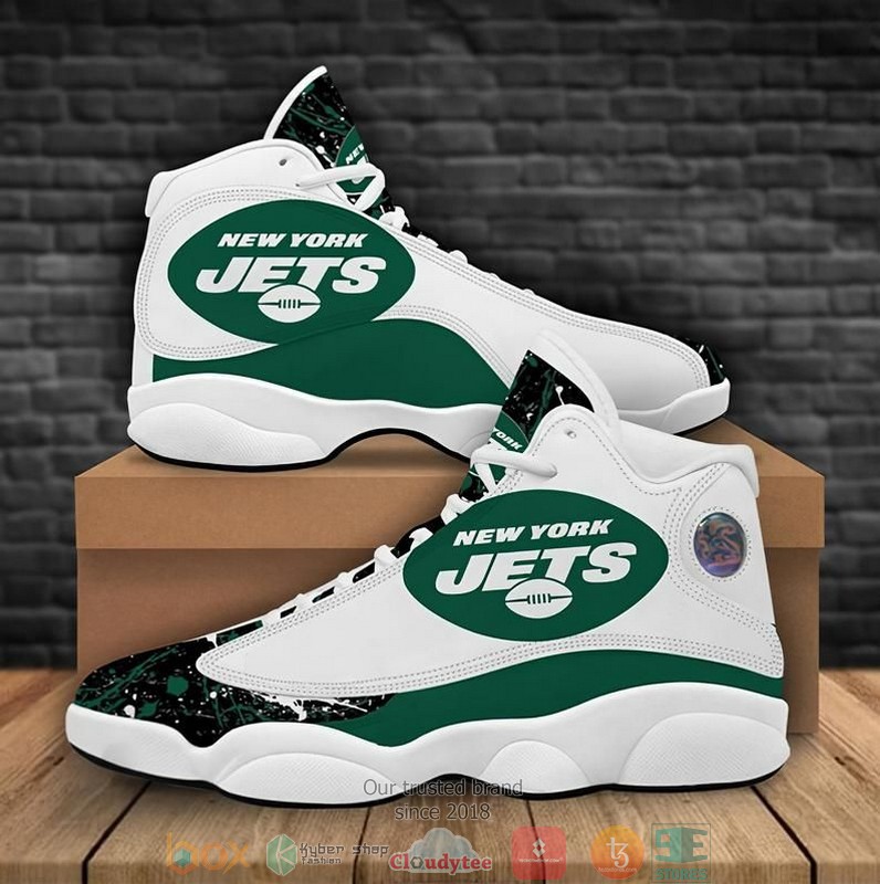 New_York_Jets_Football_NFL_big_logo_6_Air_Jordan_13_Sneaker_Shoes