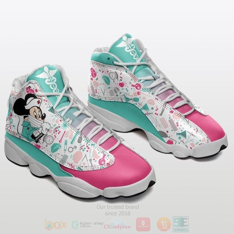 Nurse_Mickey_Mouse_Disney_Air_Jordan_13_Shoes