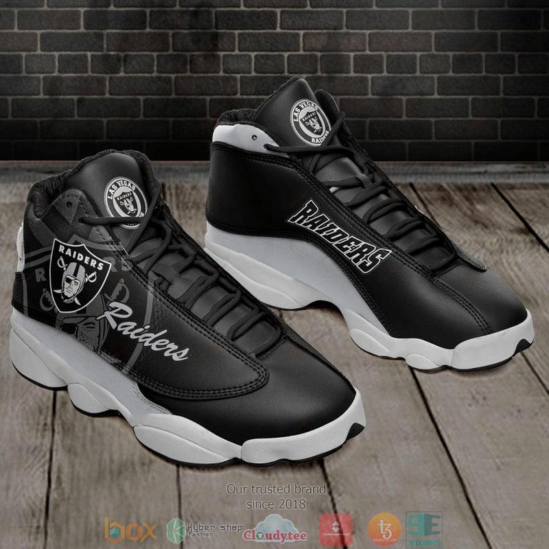 Oakland_Raiders_Football_NFL_big_logo_16_Air_Jordan_13_Sneaker_Shoes