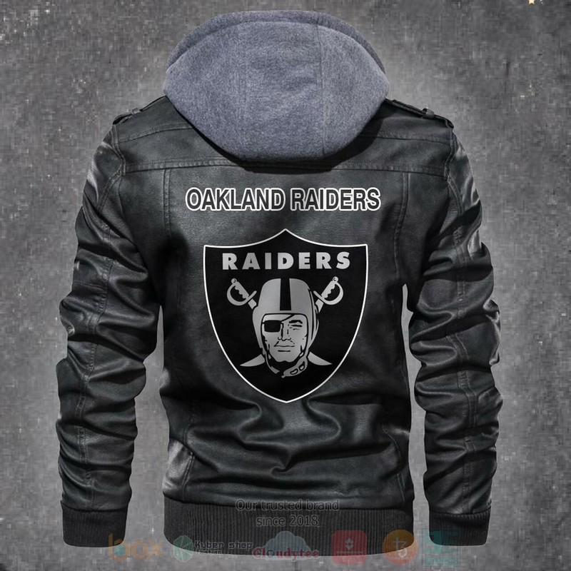 Oakland_Raiders_NFL_Football_Motorcycle_Brown_Leather_Jacket