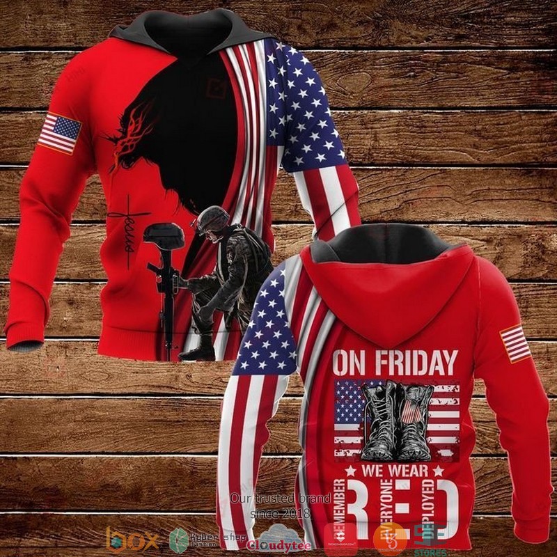 On_Friday_we_were_Red_Jesus_Army_US_flag_3d_hoodie_zip_hoodie