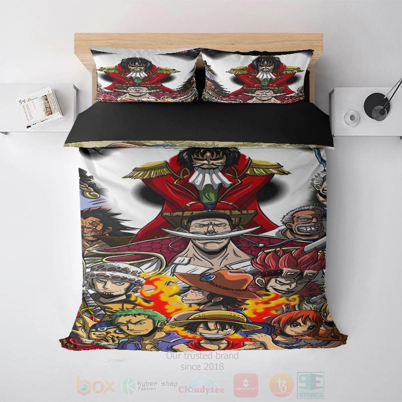 One_Piece_All_Cast_Embossed_Anime_Bedding_Set