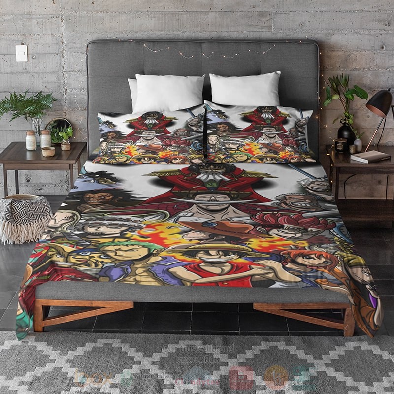 One_Piece_All_Cast_Embossed_Anime_Bedding_Set_1
