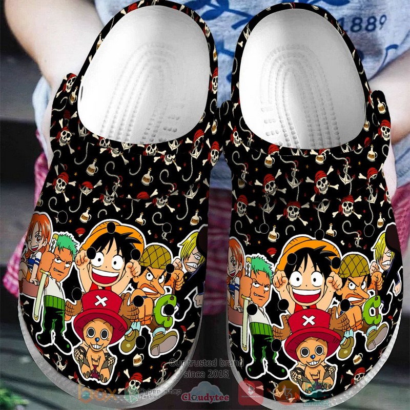 One_Piece_Characters_black_Crocband_Clog_1