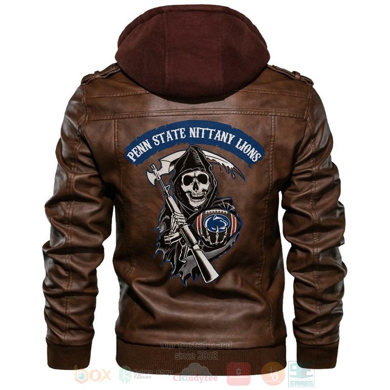 Penn_State_Nittany_Lions_NCAA_Football_Sons_of_Anarchy_Brown_Motorcycle_Leather_Jacket