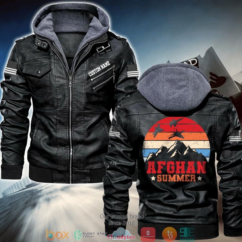 Personalized_Afghan_Summers_Veteran_Vintage_custom_Leather_Jacket