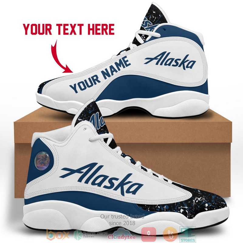 Personalized_Alaska_Color_Plash_Air_Jordan_13_Sneaker_Shoes