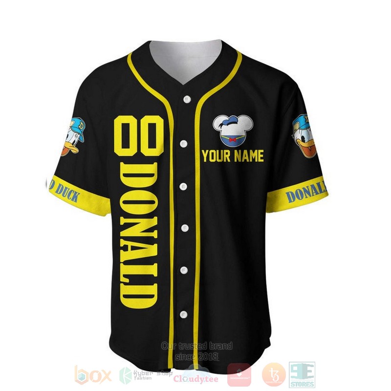 Personalized_Angry_Donald_Duck_Disney_All_Over_Print_Black_Baseball_Jersey_1