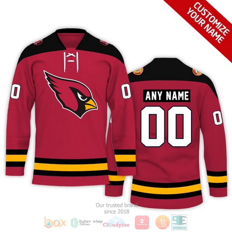 Personalized_Arizona_Cardinals_NFL_Custom_Hockey_Jersey