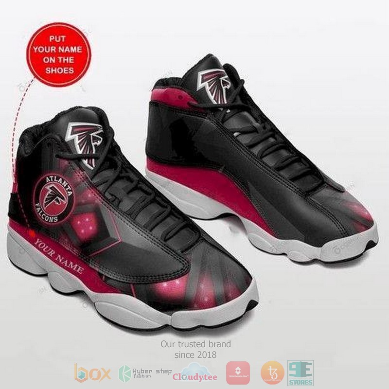 Personalized_Atlanta_Falcons_NFL_logo_custom_Air_Jordan_13_shoes
